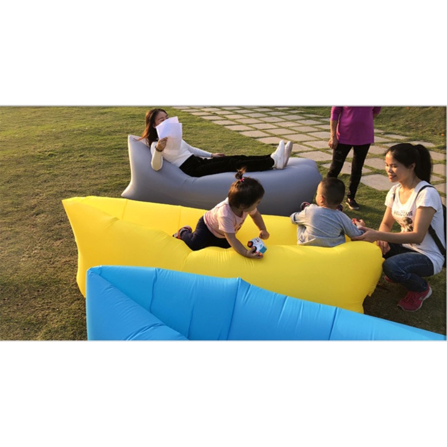 Ghế sofa hơi giường lười mở nhanh 5s túi ngủ hơi gấp gọn phù hợp cho mọi chuyến dã ngoại