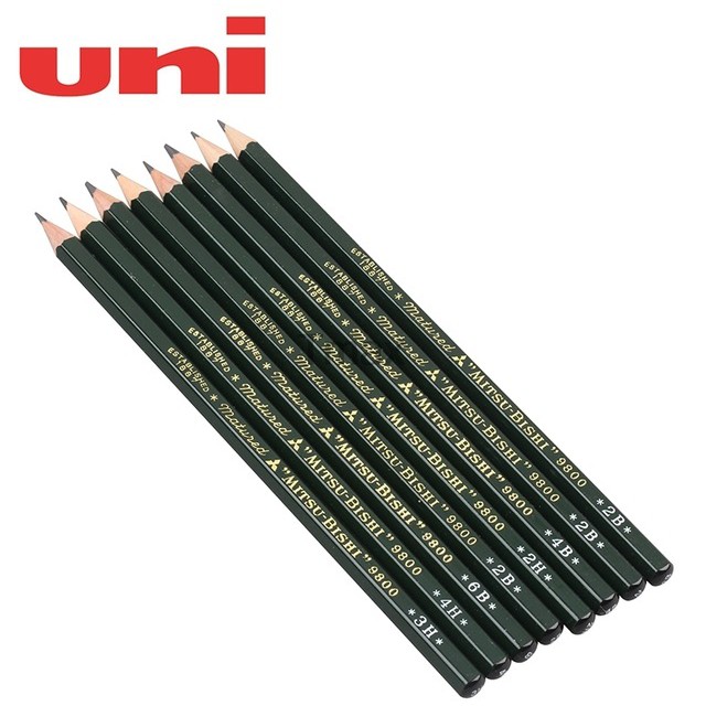 Bút chì Matured Mitsubishi 9800 Micro Graphite Lead Pencil