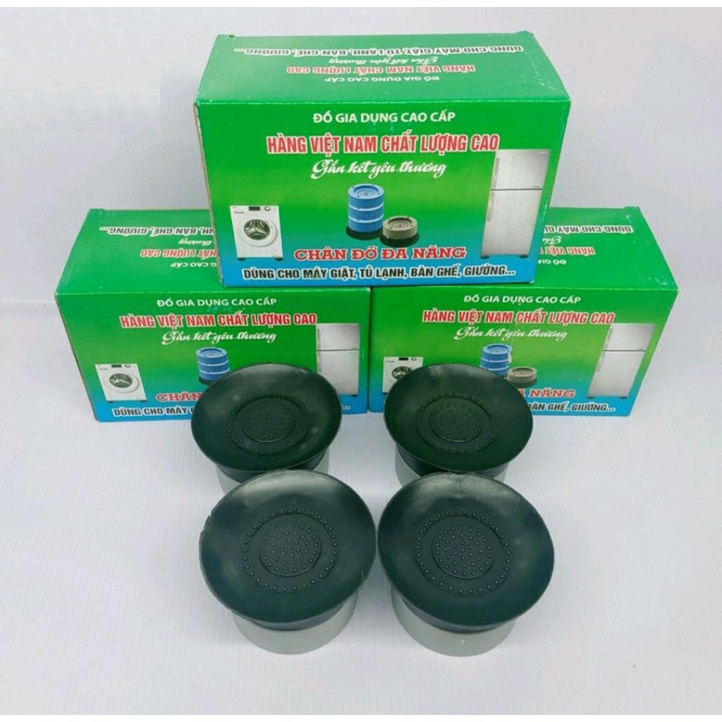 Bộ 4 chân chống rung chân đỡ đa năng, chống rung máy giặt có chân hít cao cấp