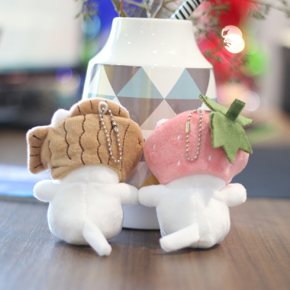 Móc Khóa Hình Mèo Nhồi Bông Thời Trang Hàn Quốc