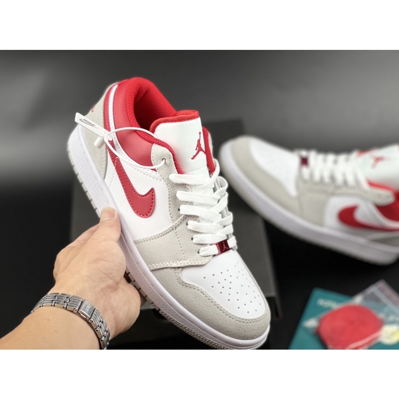 Giày thể thao nam nữ Jordan xám đỏ mẫu mới hot nhất 2022 - J210