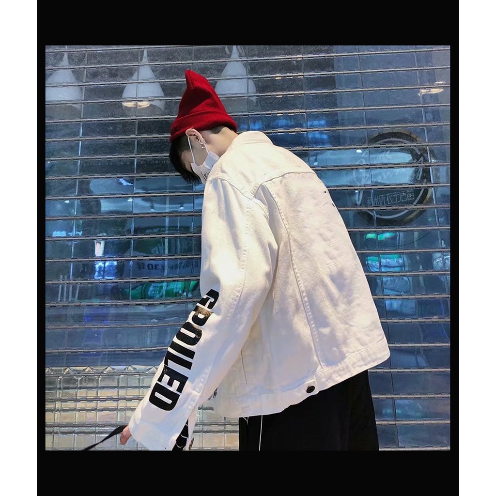 Áo khoác kaki nam nữ unisex Showbiz màu trắng - kaki trắng GP hot hit size 40-72kg