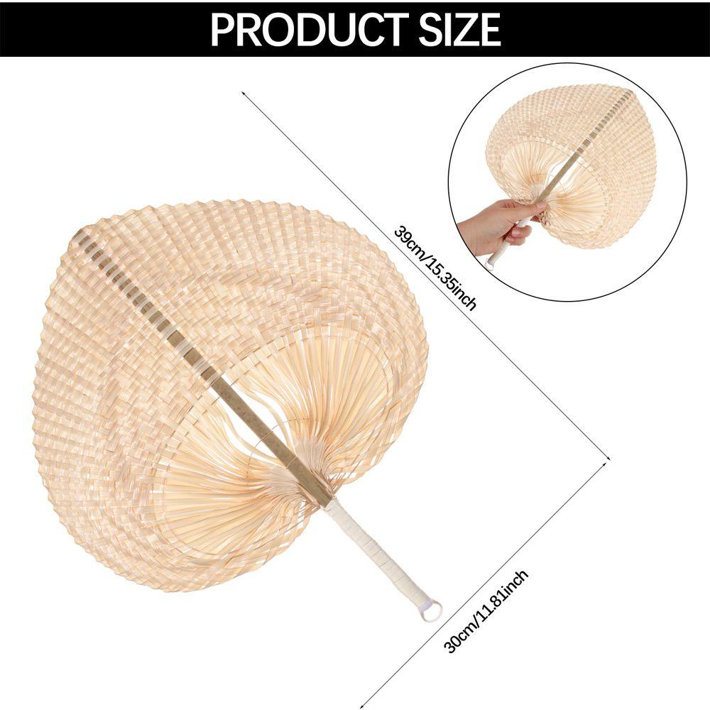 Quạt Tre Tự Nhiên Handmade Treo Tường Trang Trí Mùa Hè