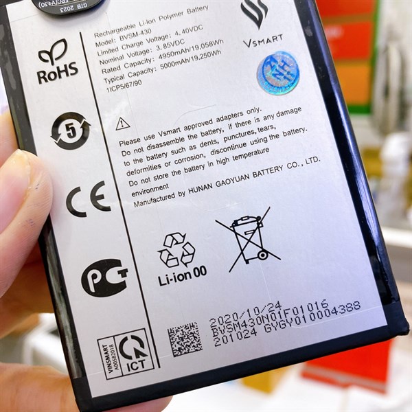Pin thay thế Vsmart Joy 3 BVSM-430, V430a pin zin linh kiện