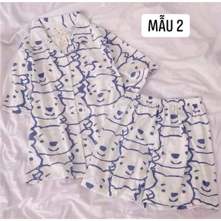 Bộ đồ ngủ chất kate thái trơn 35k