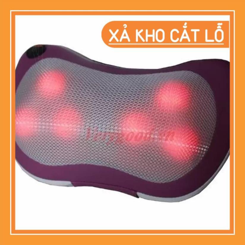 Gối Massage 6 đá hồng ngoại Massage Pillow PL-819  tặng gói BH rơi vỡ 2 năm