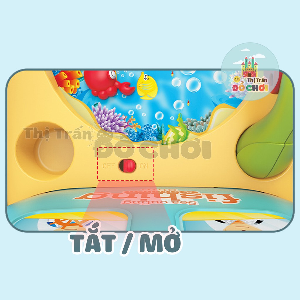 Đồ chơi cho bé - Phi thuyền câu cá kèm nấu ăn 2 trong 1 có nhạc, đèn cho bé  - 636-1-2 - Thị trấn đồ chơi