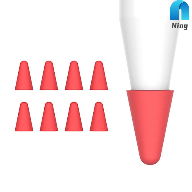 Set 8 Đầu Bọc Ngòi Bút Thay Thế Bằng Silicon Cho Ipad 1st And 2nd Generation Ipencil