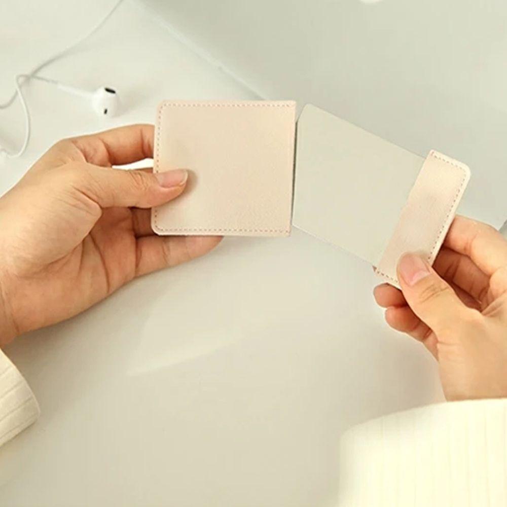 Gương Trang Điểm Mini TAYLOR1 Bằng Da PU Siêu Mỏng Không Vỡ Hình Chữ Nhật Bỏ Túi Tiện Dụng
