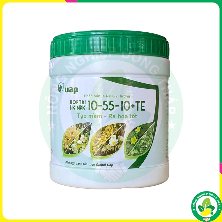 Phân Bón Lá NPK-vi lượng HOPTRI HK NPK 10-55-10+TE – Tạo mầm – Ra hoa tốt