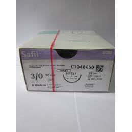 Chỉ phẫu thuật tự tiêu Safil số 3/0