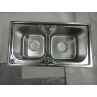 chậu rửa bát đôi inox kích thước 70*38*23