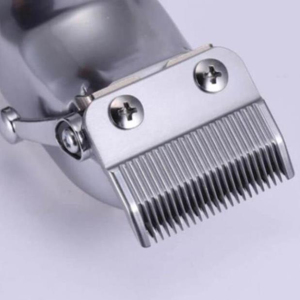 Bộ Đôi Siêu Tông Đơ Kemei KM 1998 - KM6630 Màu Bạc Nguyên Khối Đẳng Cấp Chuyên Nghiệp