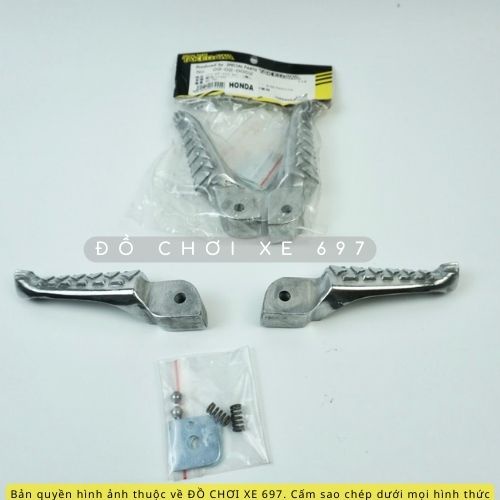 Gác chân Takegawa nhôm bạc. Gắn các dòng xe (Giá 1 cặp)
