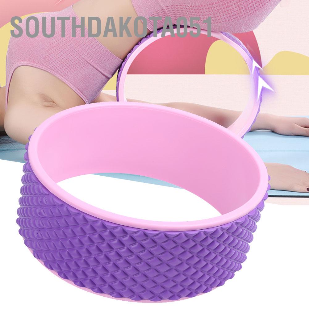 [Hàng HOT] Con lăn Yoga Massage Foam Roller giảm đau lưng Xoa bóp kéo căng màu hồng + đỏ【Southdakota051】