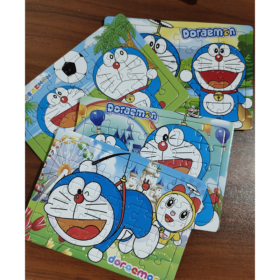 Tranh xếp hình cho bé 30 mảnh ghép: Doremon, Hello kitty, Elsa,Ô tô, Hoạt hình - Đồ chơi trí tuệ cho bé