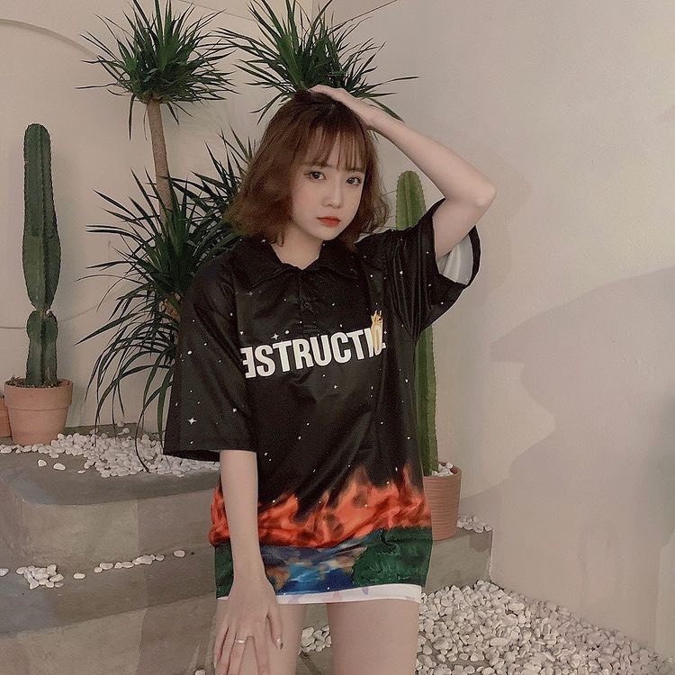 Áo sơ mi DESTRUCTION Flame ITD