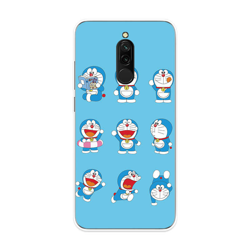 Ốp Lưng Xiaomi Redmi 8 8A Note 8 Pro TPU mềm Case Doraemon