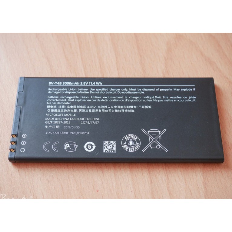 Pin cho máy Lumia 640 XL BV-T4B 3000mAh