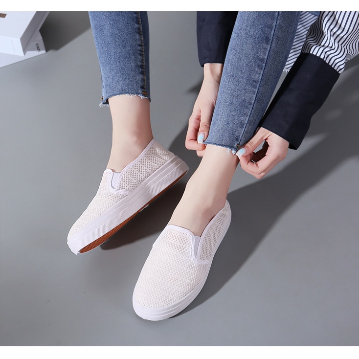 Giày Lười Nữ Thoáng Mát Đi Mùa Hè