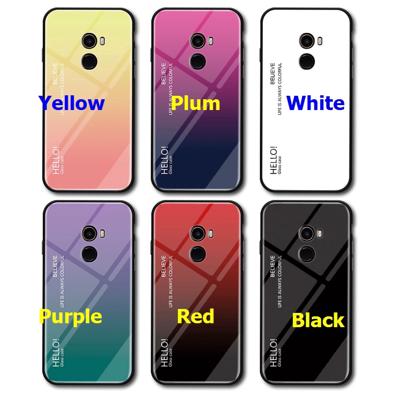 Ốp điện thoại cứng mặt kính cường lực dành cho Xiaomi Mi Mix 3 2S 2 Max 2 3