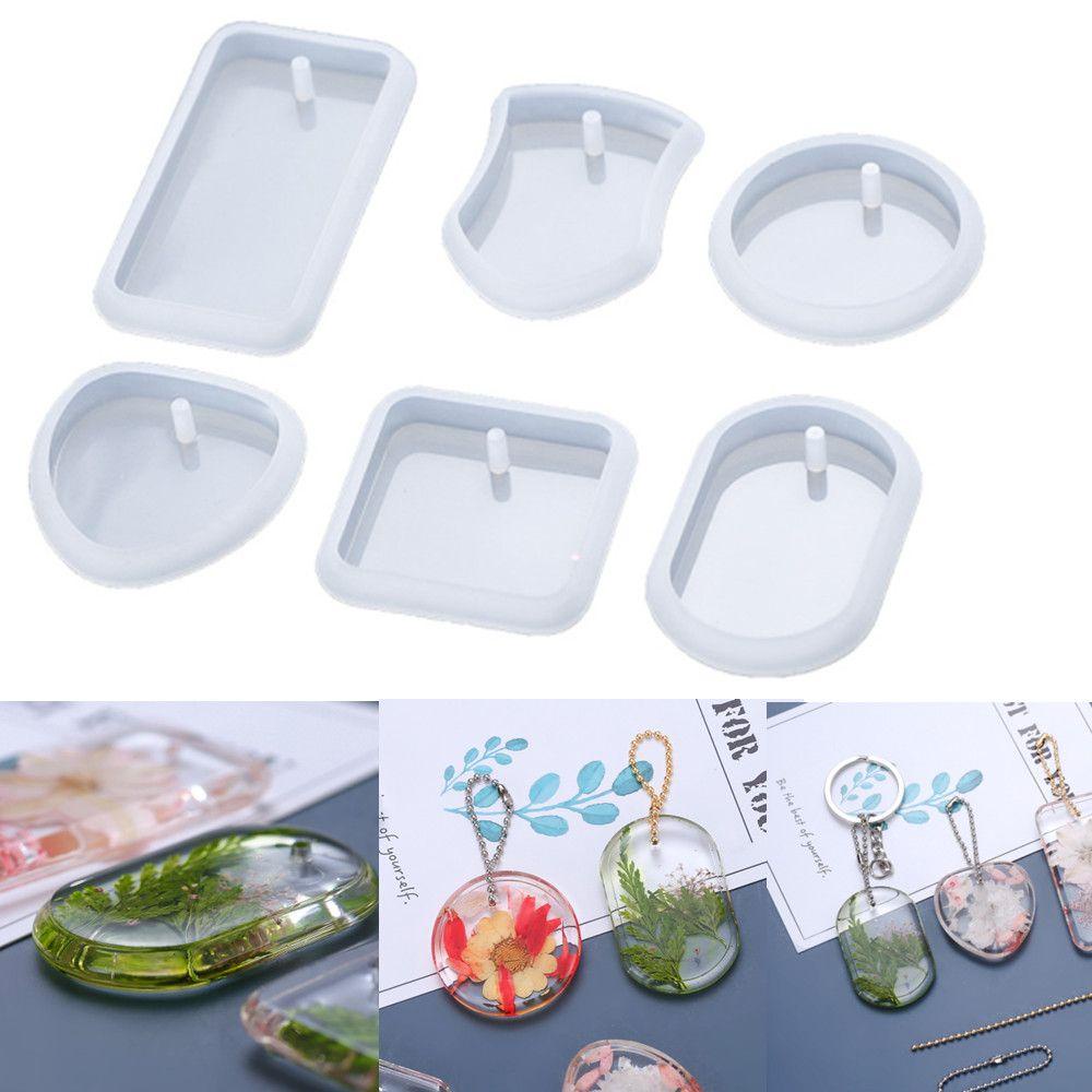 Khuôn Làm Mặt Vòng cổ / Móc Khóa Bằng Epoxy Hình Chữ Nhật Tiện Dụng