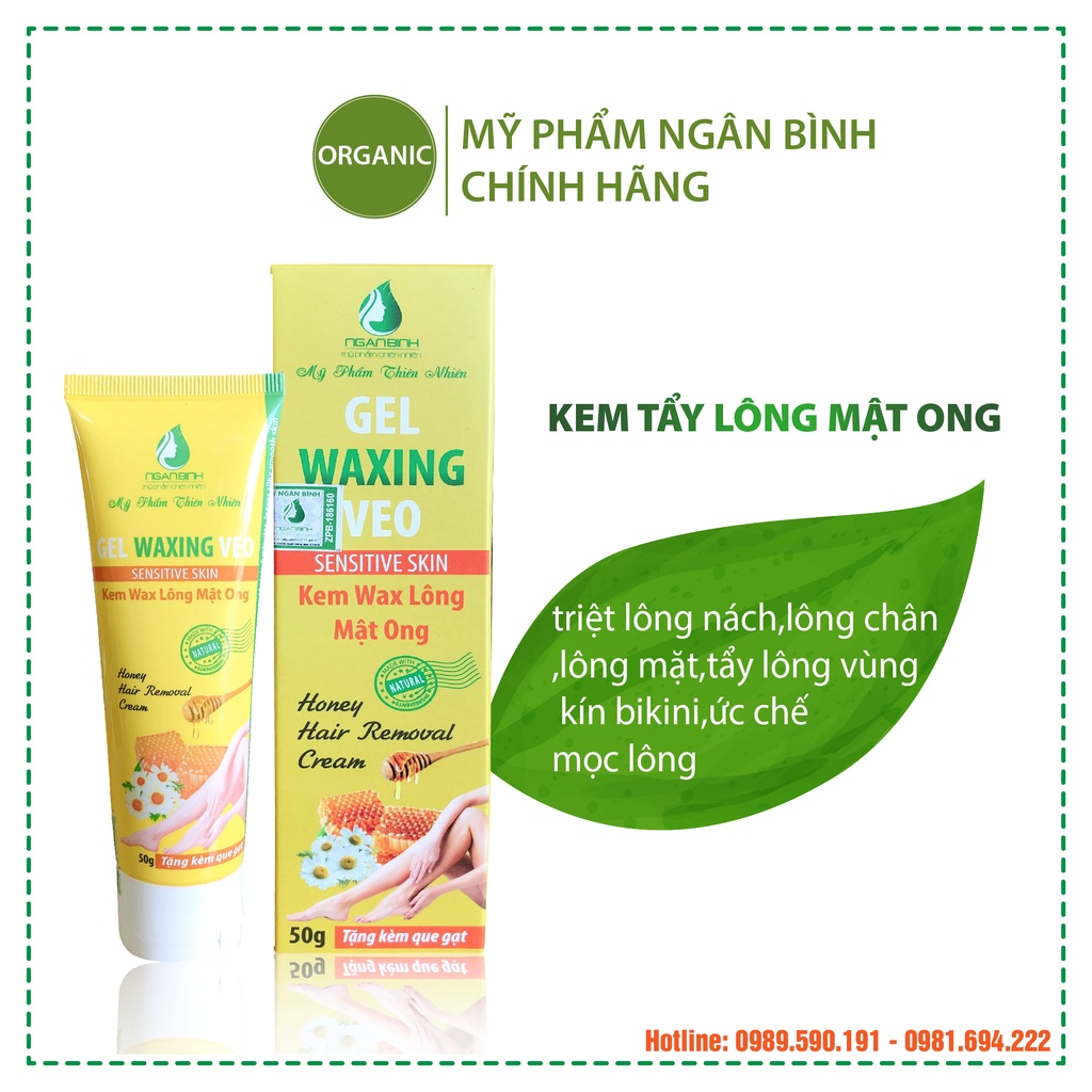 Gel waxing VEO kem tẩy lông Ngân Bình làm sạch vùng lông dưới cánh tay, lông nách, lông chân, lông tay, lông bikini