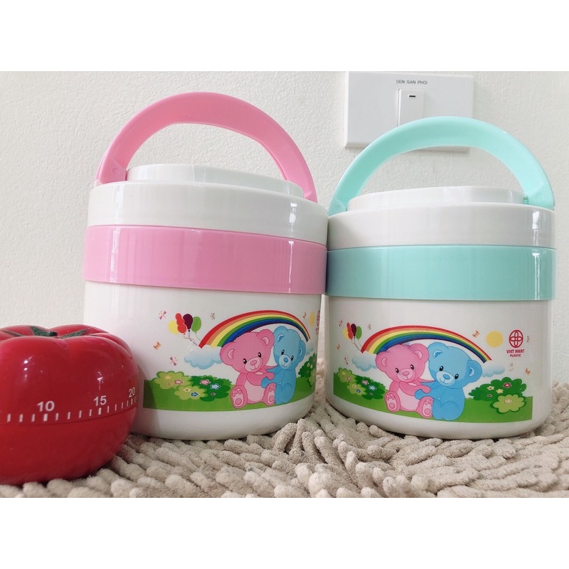 🌟RẺ THẬT SỰ-- Chuẩn nhà máy⭐️ Cặp lồng ruột INOX 2 ngăn Việt Nhật