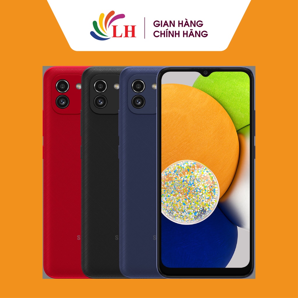 Điện thoại Samsung Galaxy A03 (3GB/32GB) - Hàng chính hãng - Màn hình LCD sắc nét, dung lượng pin lớn