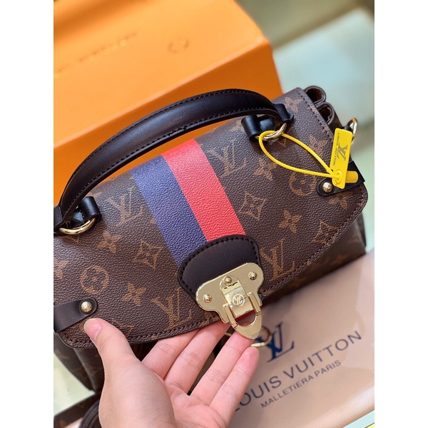 Túi LV cặp hoa nâu
