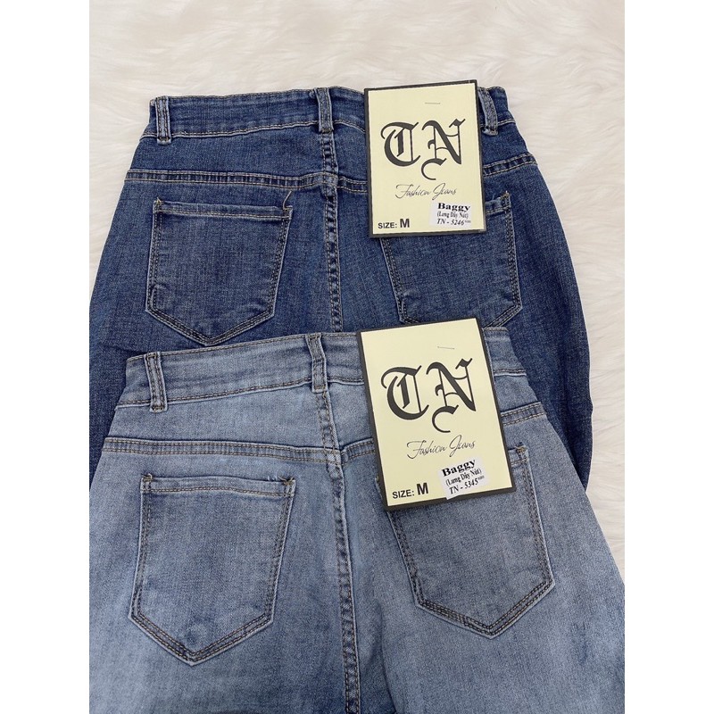 Quần jeans co giản form baggy