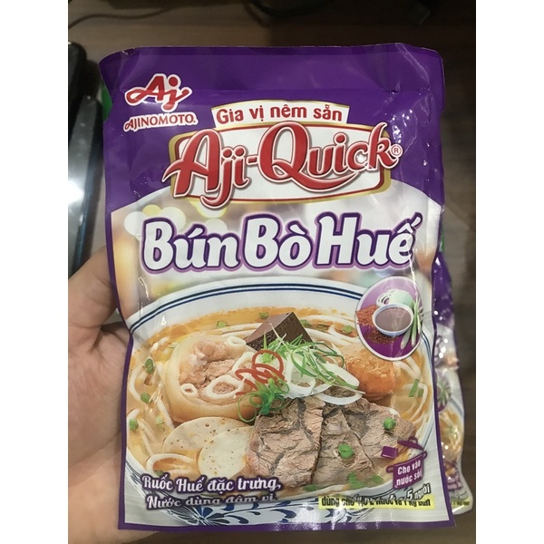 Gia Vị Nêm Sẵn Aji Quick Bò/ Bún Bò Huế 59g