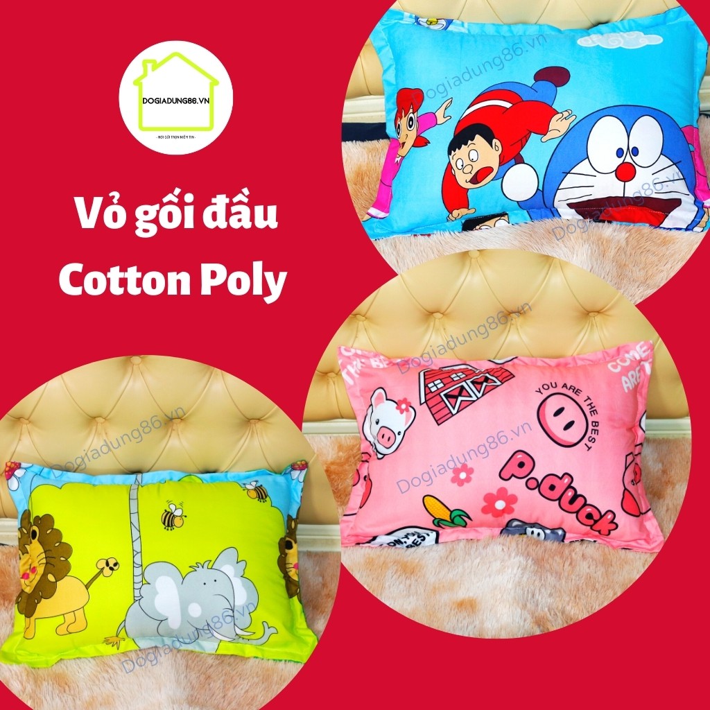 Vỏ gối ĐẦU VANDA chất Cotton Poly họa tiết đẹp phù hợp mọi lứa tuổi