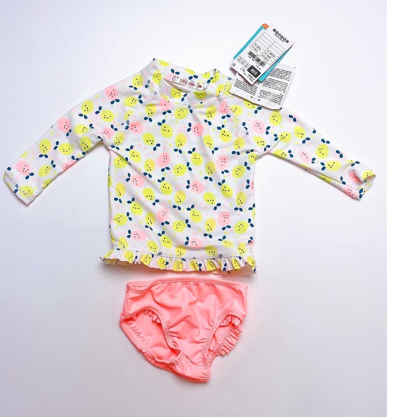 [cochunhochuyensi] [6M -12M ] Đồ bơi 2 mảnh cho bé gái - đồ bơi tay dài cho bé - cochunhochuyensi