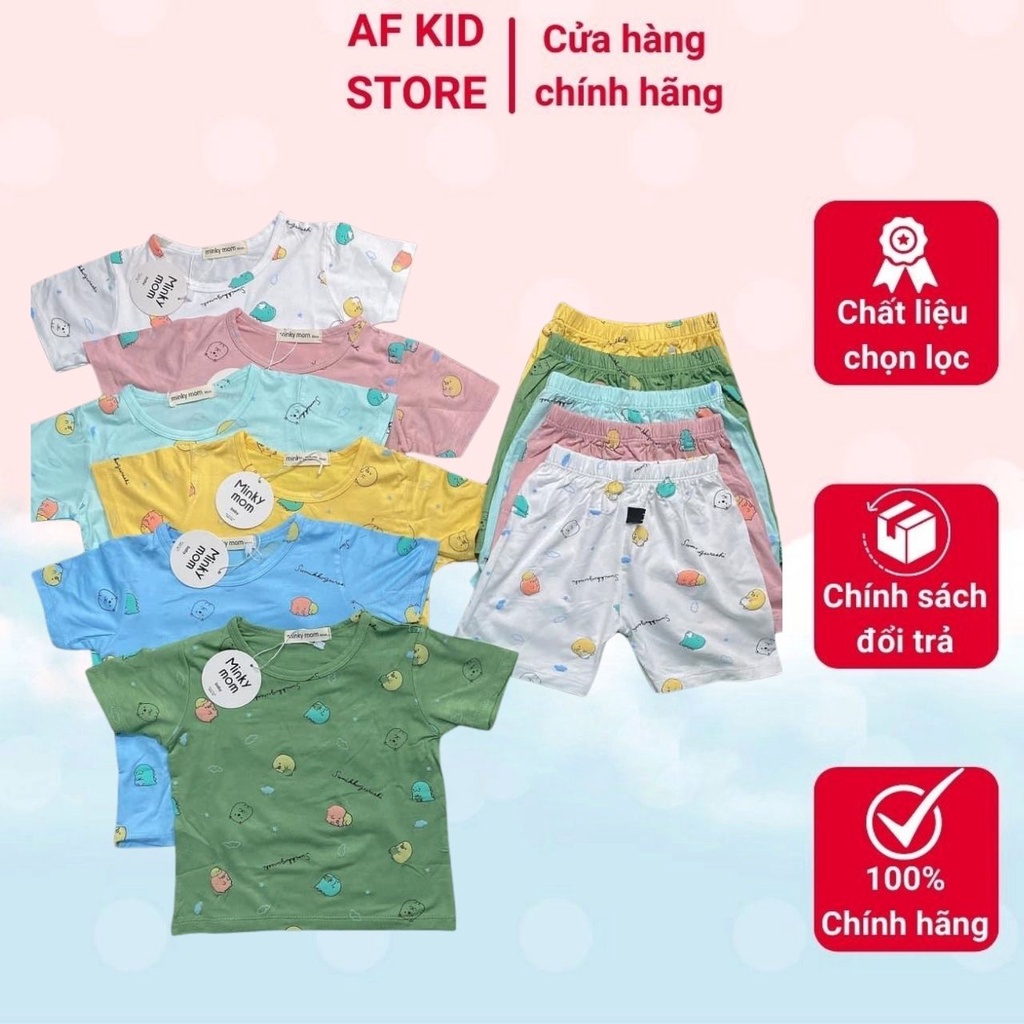 Bộ cộc tay Sumi cho bé trai bé MINKY MOM chất liệu thun lạnh cao cấp ATKID Việt Nam