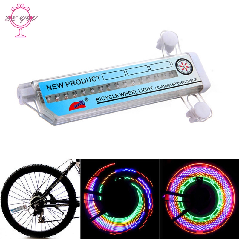 Dây đèn LED 16 bóng chống nước gắn vành xe đạp tiện dụng