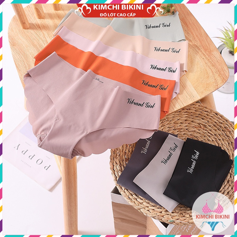 set 10 quần lót nữ su đúc không viền chống lộ lượn sóng thun lạnh cao cấp KIMCHIBIKINI quần nót su nâng mông QL180