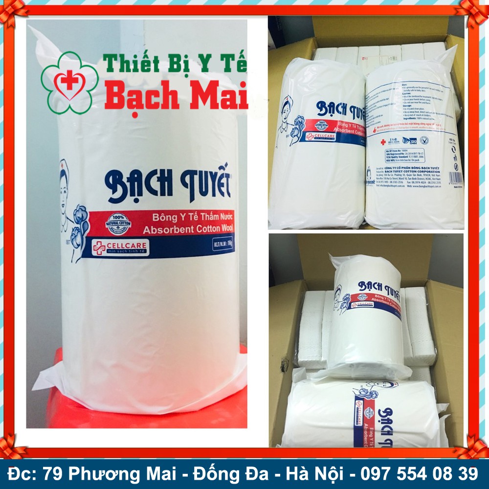 Bông Gòn Y Tế Bạch Tuyết 01kg - Bông Bạch Tuyết