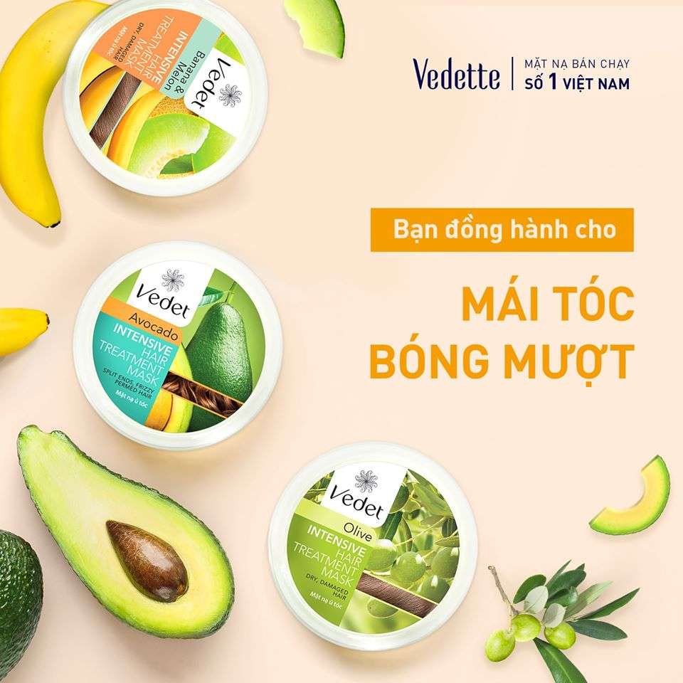 Mặt nạ ủ tóc Sôcôla Trắng Vedet 110g