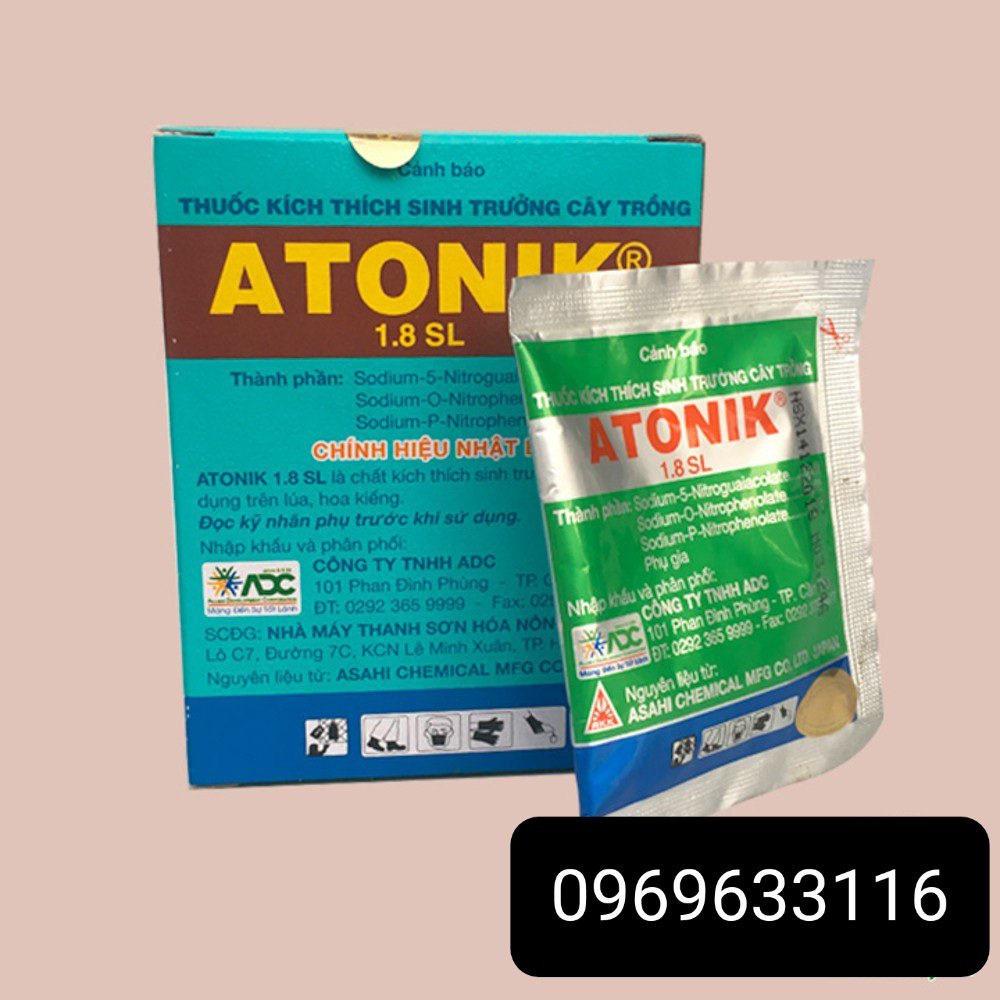 ATONIK thuốc kích thích sinh trưởng cây trồng nảy mầm, tăng trưởng cây gói 1,8SL 10ml