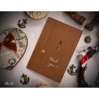 Thiệp sinh nhật thêu hoa văn handmade