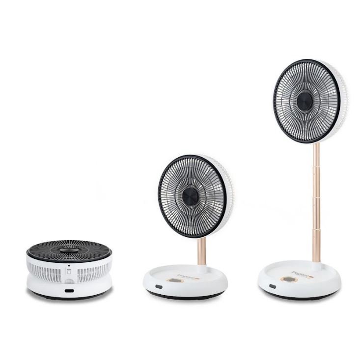 Quạt gấp tích điện thông minh Elegant Công nghệ Đức, Dùng Pin lên đến 8 tiếng, điều khiển từ xa, nhiều chế độ tiện lơi