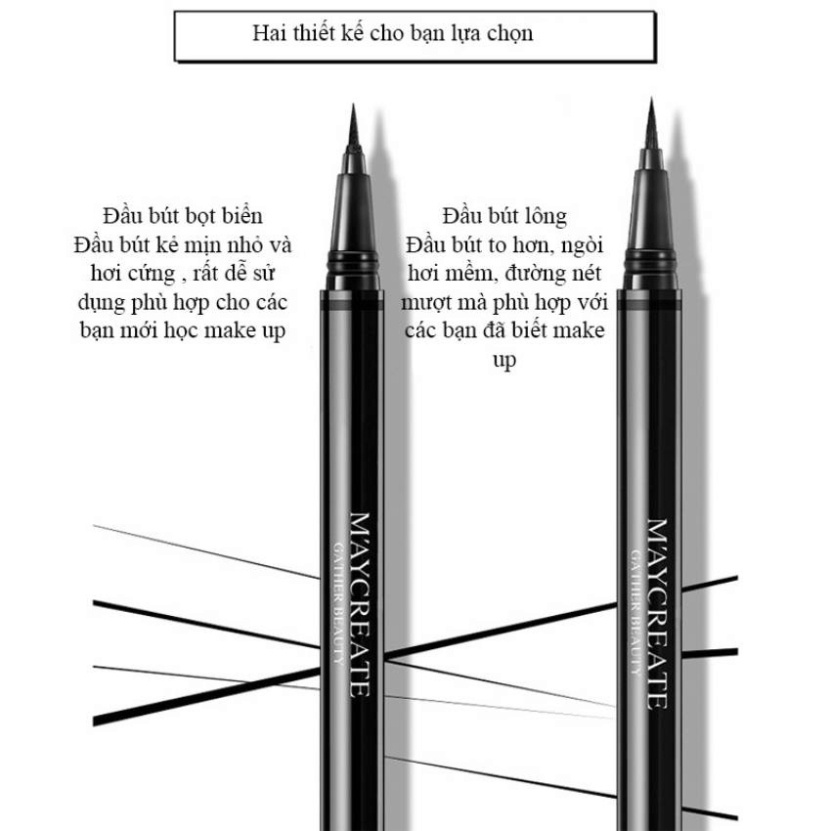 Bút kẻ mắt chống nước Maycreate Eyeliner kẻ mắt nước không trôi không lem KABA