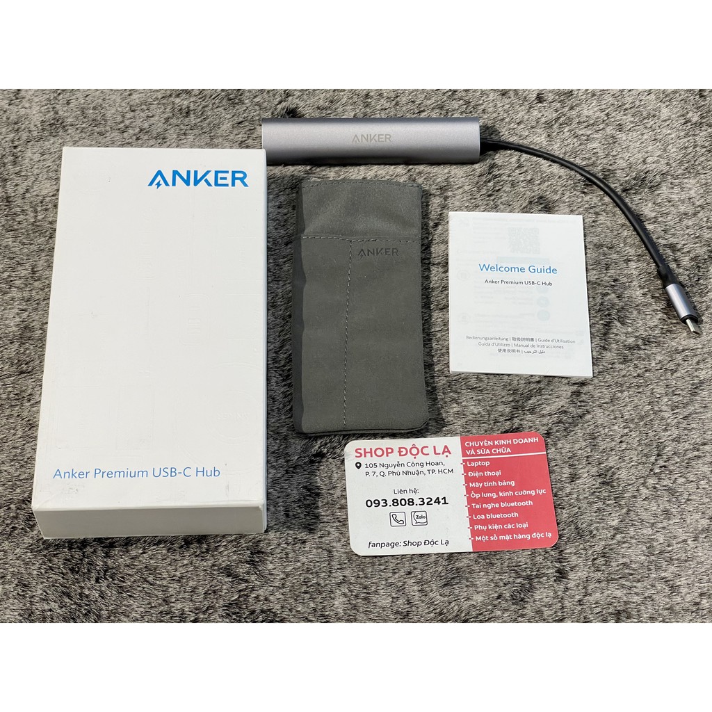 Bộ chuyển đổi Anker 5-in-1 USB C Adapter with 4K USB C to HDMI model A8331