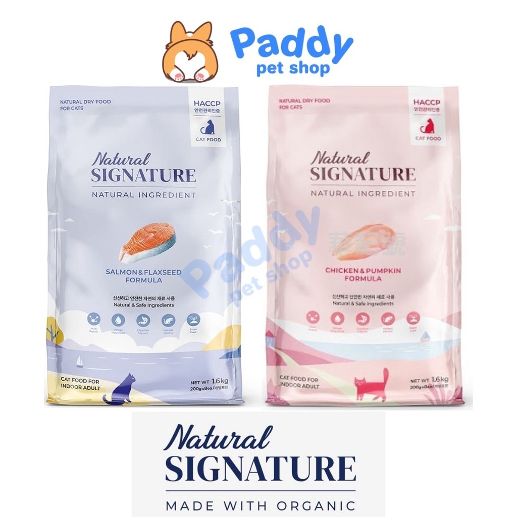 Hạt Hữu Cơ Cho MÈO Mọi Lứa Tuổi Natural Signature