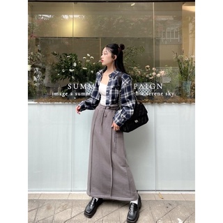 ÁO SƠMI SỌC CROPTOP CÁ TÍNH ( Ảnh Thật Shop Tự Chụp )