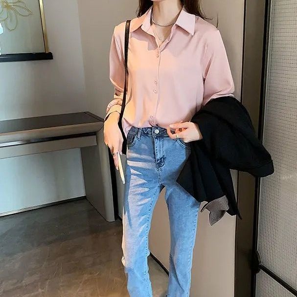 Áo Sơ Mi Tay Dài Dáng Rộng Chống Nắng Thời Trang Cho Nữ