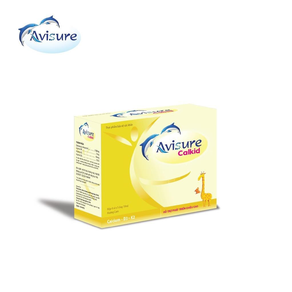 Avisure Calkid - Canxi nano cho trẻ [Chính hãng - Hộp 30 ống]