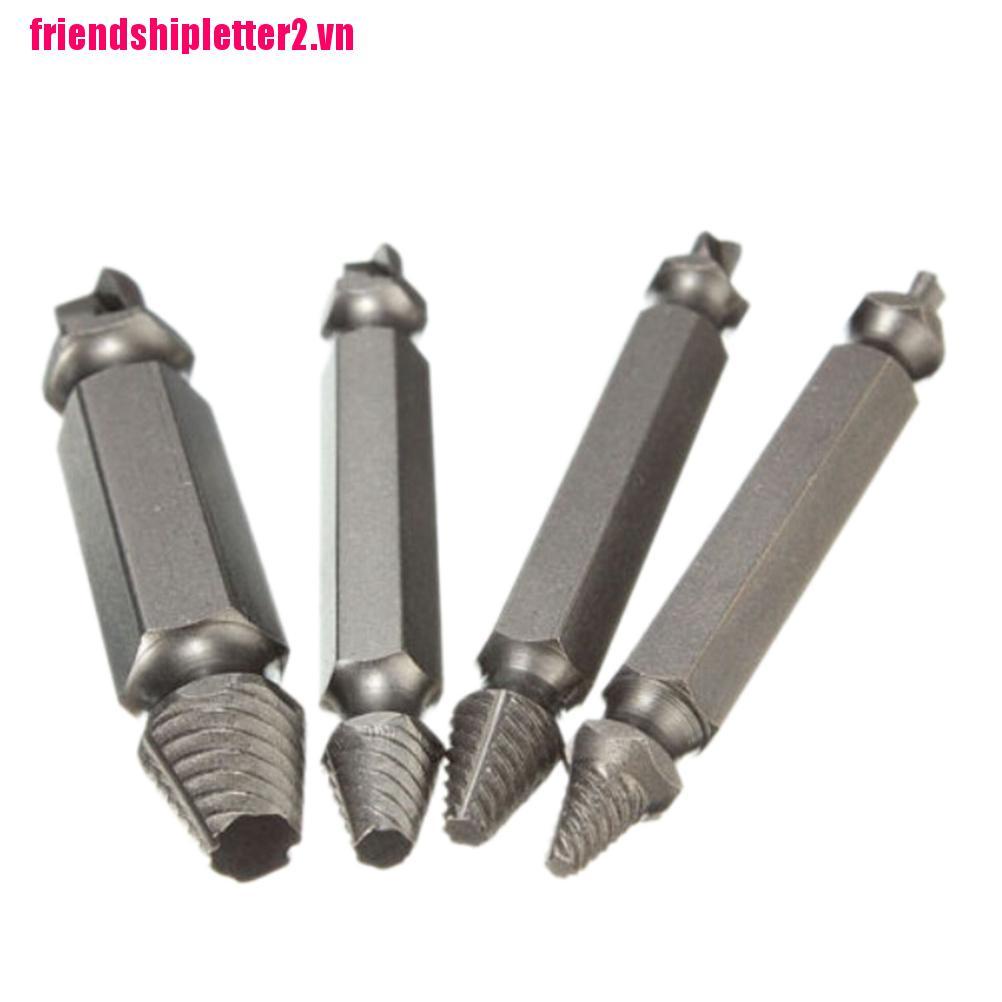 Set 4 dụng cụ tháo vít gãy hỏng 2 đầu tiện dụng chất lượng cao