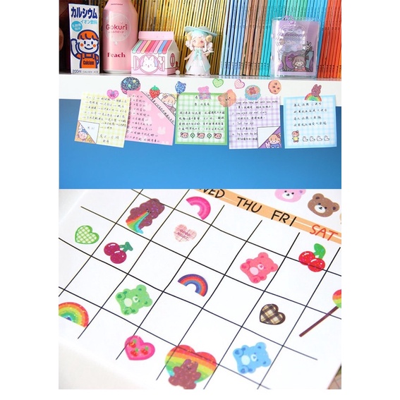 Sticker trang trí nhiều hình pling pling dễ thương